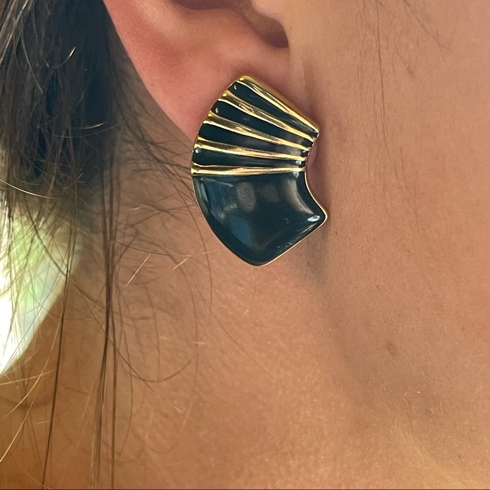 Vintage Trifari pierced earrings